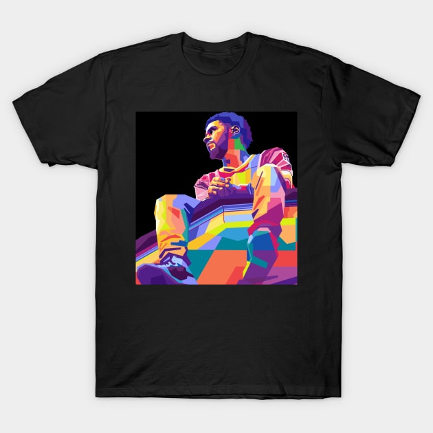 j cole pop art T-Shirt by Sakent